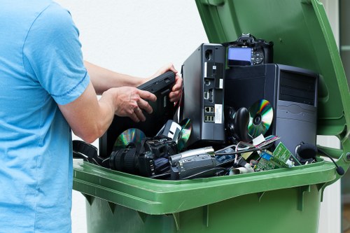 Properly loaded commercial skip ensuring efficient waste management